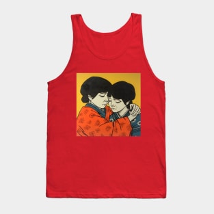 Two Asian Boys Hugging Tank Top